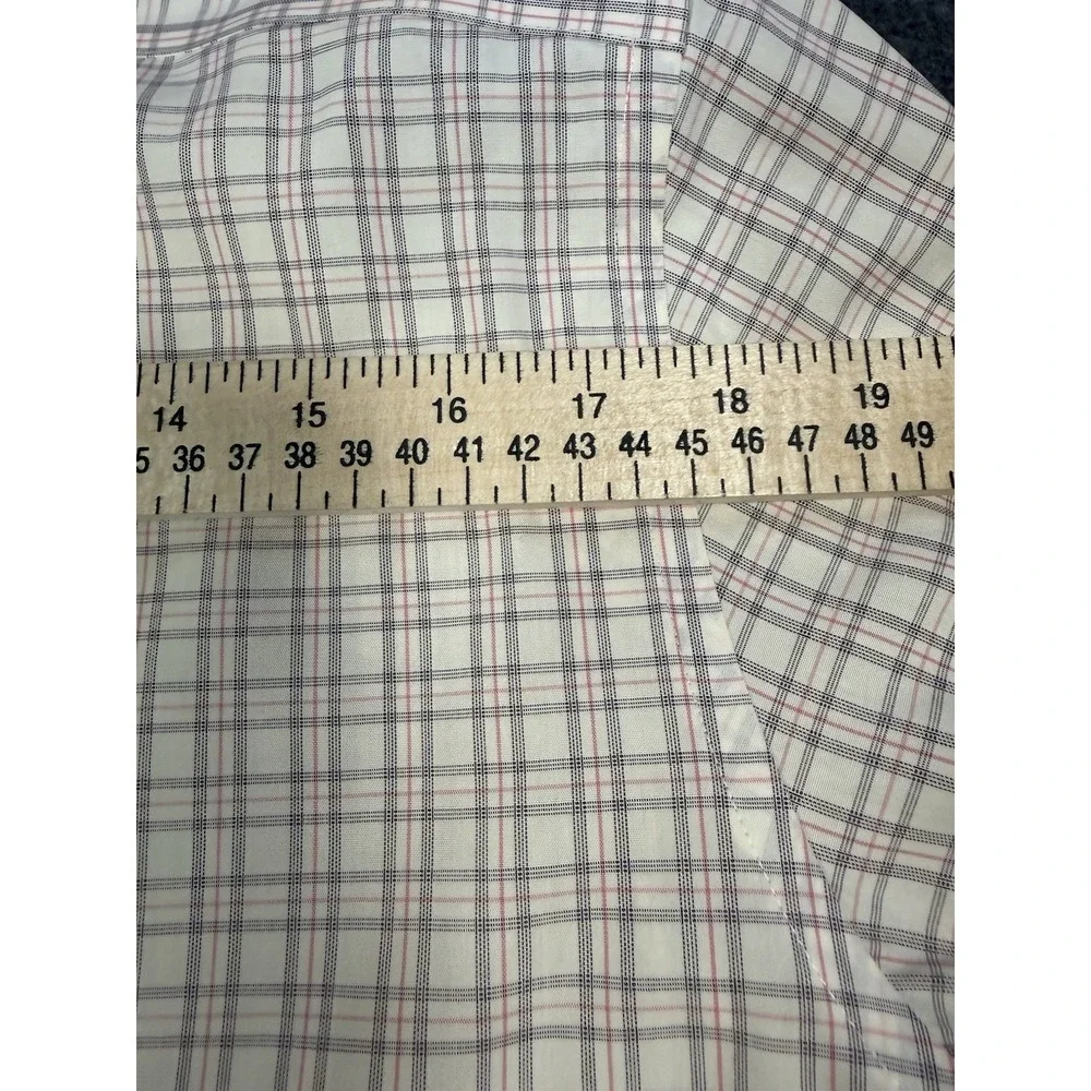 Banana‎ Republic Non-Iron Slim Fit Plaid Dress Shirt Size 15-15.5 M